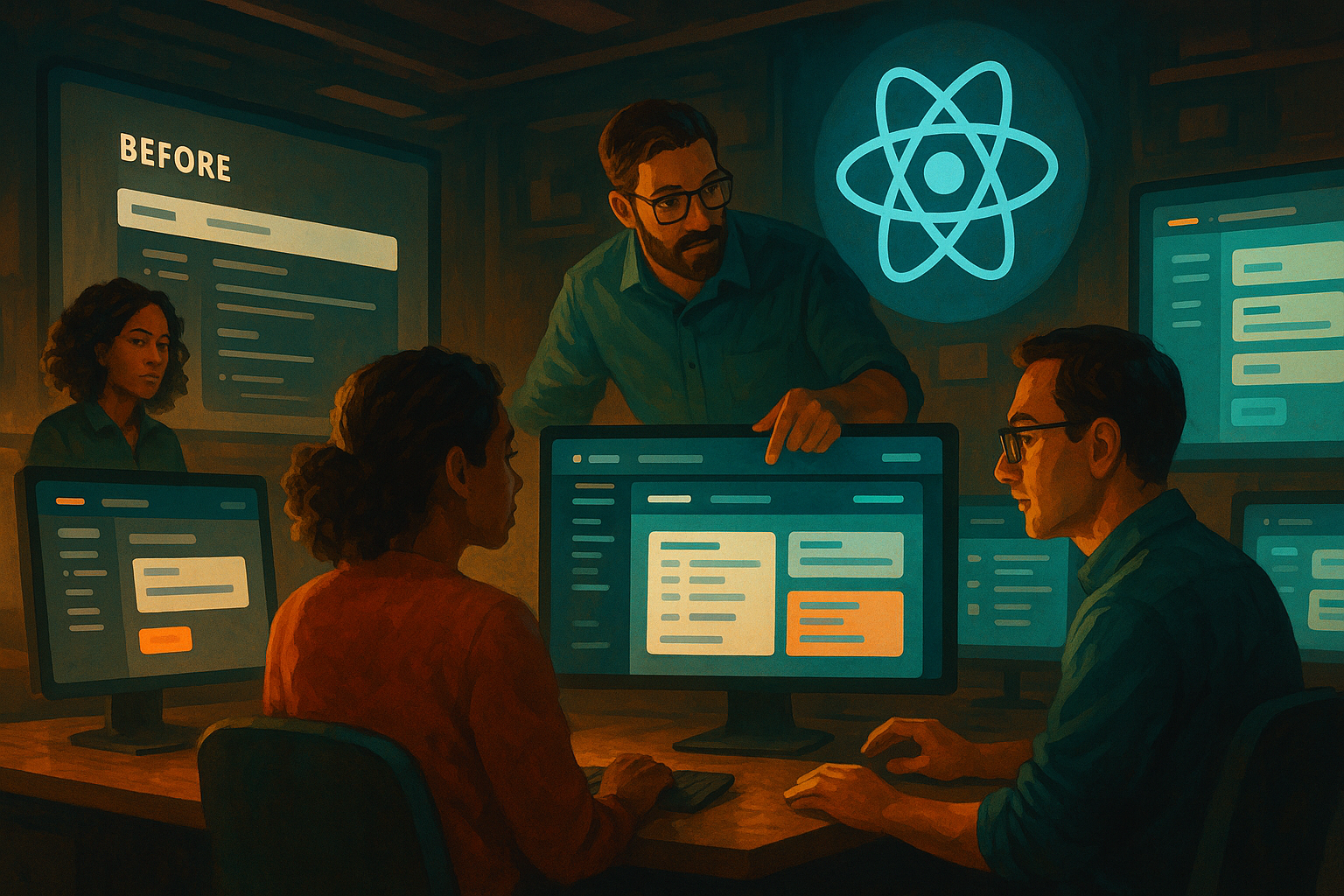 From React to HTMX and back to React